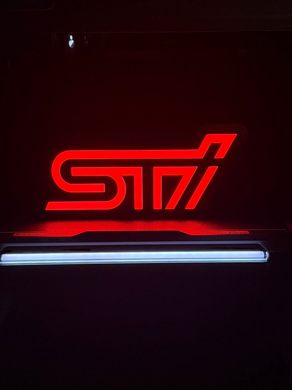 Subaru STI Logo LED Light Box – USB Powered Garage & Desk Display