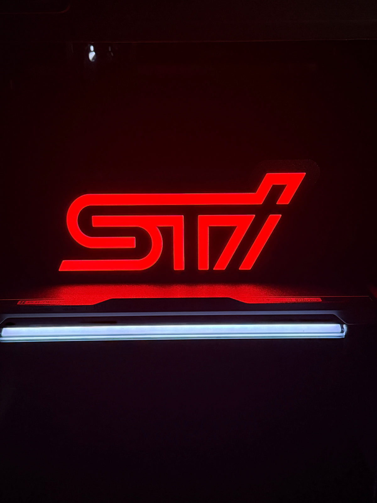 Subaru STI Logo LED Light Box – USB Powered Garage & Desk Display